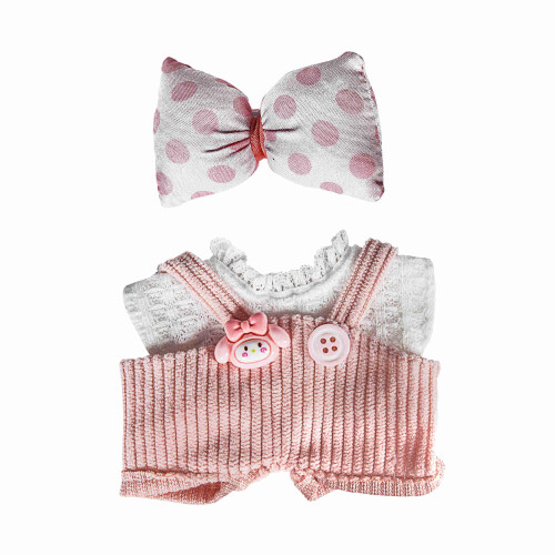 Roupas de boneca Winsenpro de 17 cm, roupa de boneca fofa e vestidos de moda premium (sem boneca) (rosa)