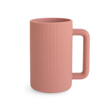 mushie Baby Bath Rinse Cup | 100 % elintarvikelaatuista silikonia | Shampoo- ja vartalohuuhtelukuppi lapsille (Rose)