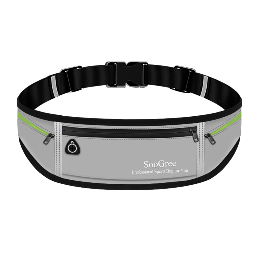 SooGree Slim Running Belt Sport Fanny Pack for Women Men Reflective Waist Pack Runner Pouch Belt  Zipper Waterproof Running Phone Holder Jogging-image-OPC-PHWWPJ8-NEW