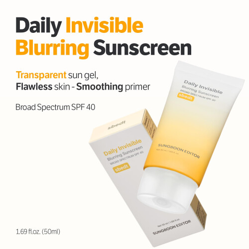 Sungboon Editor, Daily Αόρατος, Κρύβοντας Ηλιακή Προστασία, SPF 40, 1.69 fl oz (50 ml) 1