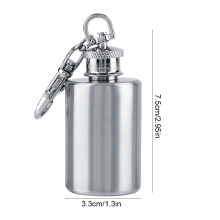 1oz/30mL Stainless Steel Wine Whiskey Flask Elegant Small Size Mini Alcohol Bottle Cotainer