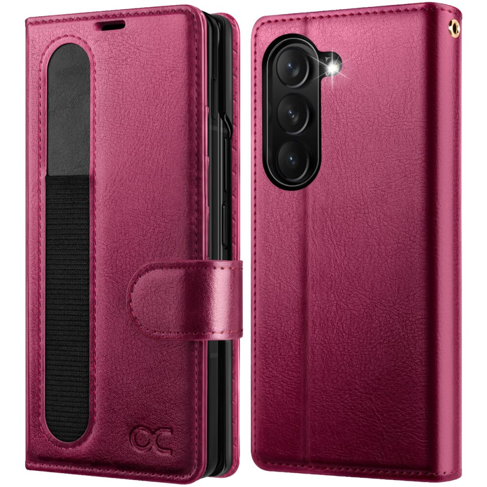 Photos - Case OCASE Compatible with Samsung Galaxy Z Fold7 Wallet  PU Leather Flip Folio Phone Cover with Card Slots RFID Blocking Kic