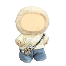 17 cm dukketj (INGEN dukke) Sde dukker outfittilbehr med sweater + denim jeans + bukser Sm Kawaii tjst til dukker (stil 4)