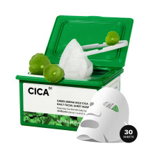 Nature Republic Cica Daily Face Mask (30 vegane Bltter) Propolis-Extrakt und Centella Asiatica Bulk-Gesichts-Spa-Maske fr feuchtigkeitsspendende un
