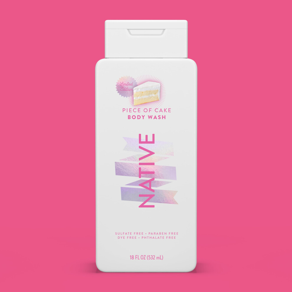 Native Body Wash Contains Naturally Derived Ingredients | For Women & Men Sulfate Paraben & Dye Free Leaving Skin Soft and Hydrating | Piece o