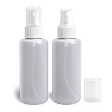 Onisavings 4 Oz Spray Bottles - 2 Pack Refillable Clear Plastic Empty Bottles Leak-proof Fine Mist Sprayer For Oils Perfumes And Daily Use Ess