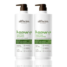 Alfheim Rosemary+ Purifying Shampoo & Conditioner Set | Rosemary & Peppermint Oil for Controling Excess Oil | Calendula & Jojoba for Deep Moistiz