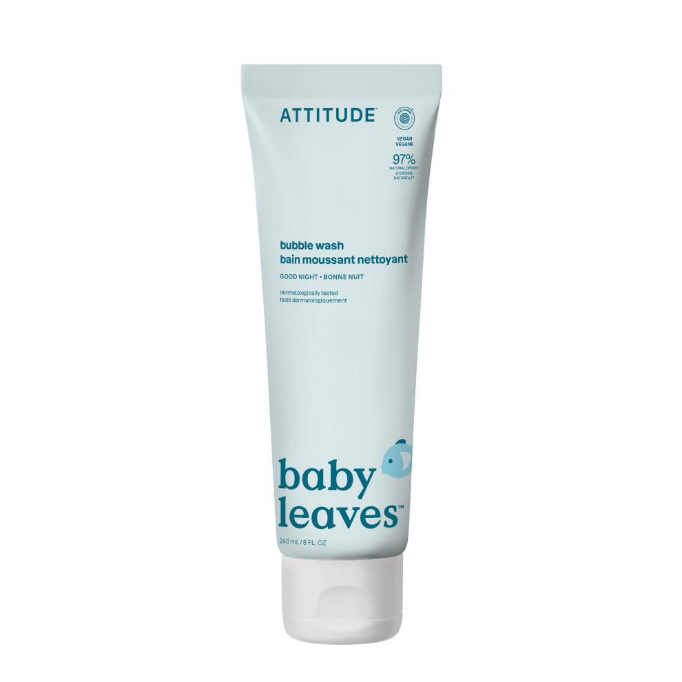 Bubble Body Wash For Baby Ewg Verified Dermatologically Tested Plant And Mineral-Based Vegan Good Night 8 Fl Oz Attitude