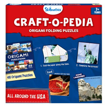 Skillmatics Origami Pusselbok - 48 hopfllbara pussel fr barn Roliga STEM-leksaks- och hjrnteasers Utbildnings- och resepresenter fr ldrarna