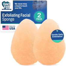HartFelt 2ct Tear Drop Sanfter Gesichtswscher fr Frauen | Wiederverwendbare Gesichtsschwmme fr die tgliche Reinigung | Gesichtspeeling-Pads zum