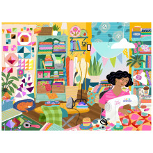 RoseArt  Soft Touch  Nhzimmer  1000-teiliges Puzzle fr Erwachsene