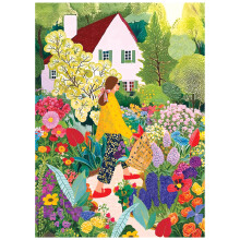 RoseArt - Soft Touch - Blumenpflücken - 1000 Teile Puzzle für Erwachsene