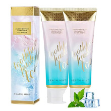 Radiant Whitening Toothpaste Peach Mint Dazzling Color Clean White Toothpastes Remove Tooth Stains Fresh Breath (2PCS)