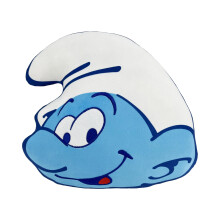 NOROESTE Smurfs Little Smurf Guy Cloud Pillow 12"""" - Brinquedo de pelcia de desenho animado para crianas e adultos Almofada de personagem azul