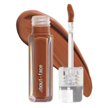 about-face Light Lock Lip Gloss Bitter Half - Icke-klibbig, högglansig läppolja med kokosolja