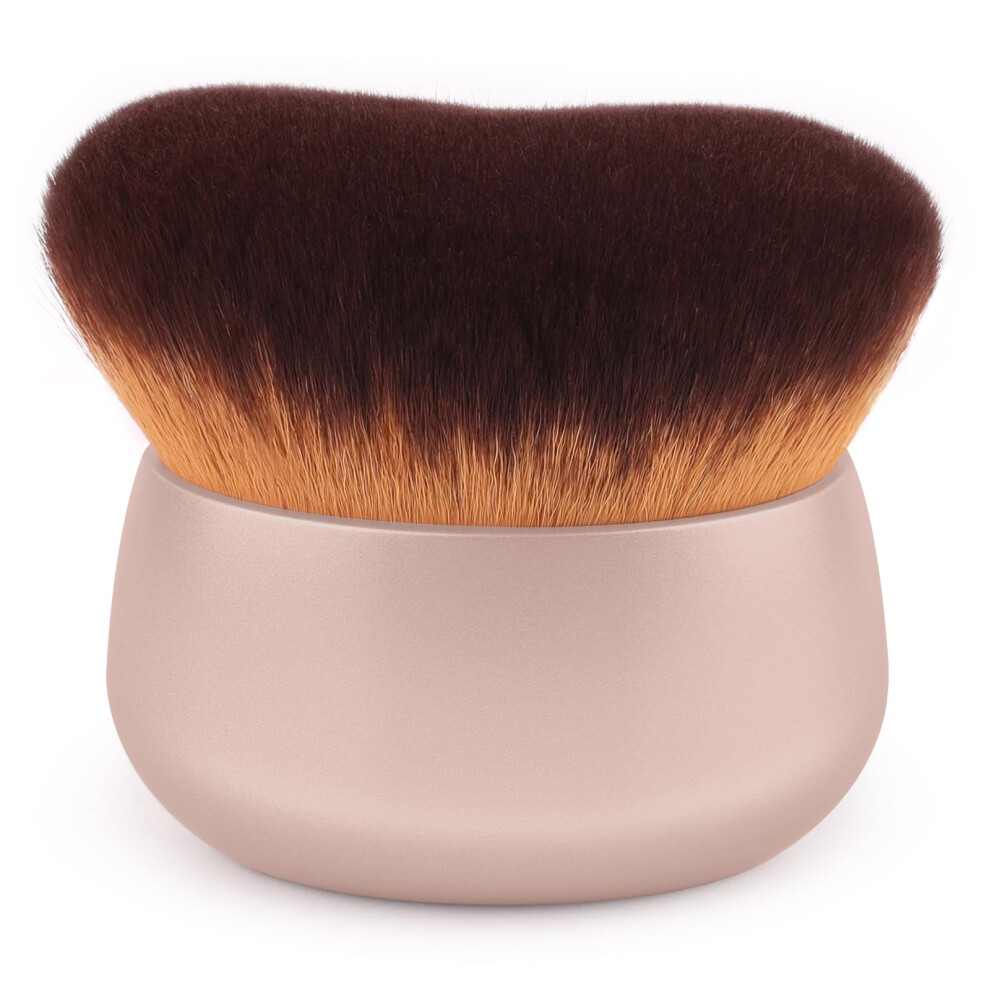 Glor?Rochas Glor?Brochas 75Mm Extra Large Self Tanner Kabuki Makeup Brush - Ultra Soft Dense Vegan Bristles For Body Makeup Bronzer & Foundation-Applies Tan