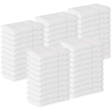 Panos de banho a granel GREEN LIFESTYLE 12x12 Pacote com 40 Toalha de rosto para corpo e rosto Panos de lavagem 100% algodo puro para o seu