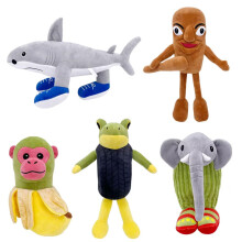 AI-Crafted Animals Plush Italian Brainrot Stuffed Animals Evolution Plush Pillow Toy for Room Decor for Game Fans (Tung Tung Sahur 5pcs)