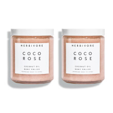 HERBIVORE Coco Rose exfolirende bodyscrub + vochtinbrengende crme voor onder de douche met kokosolie, sheaboter + roze klei voor een zachtere,