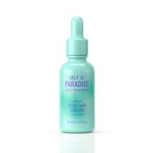 Isle of Paradise Self Tanning Face & Body Drops - Medium - Brightens & Evens Skin Tone - Self Tanner Drops for Bronzed & Glowing Skin - Vegan and