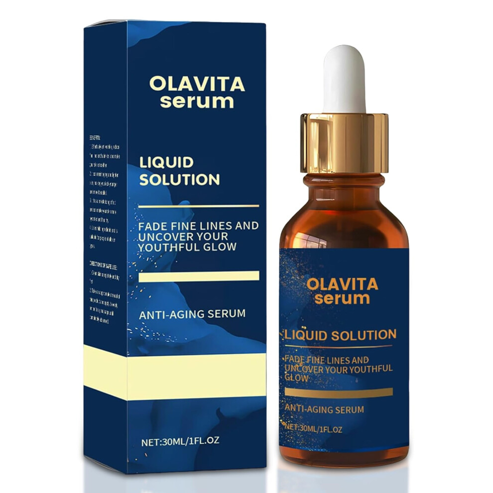 Olavita Serum  Facial Serum  Liquid Solution Anti Aging Serum  Vitamin C & E Serum  Boosts Skin Collagen Production  Diminishes Fine Lines & Wrin-image-OPC-PHWWV8X-NEW