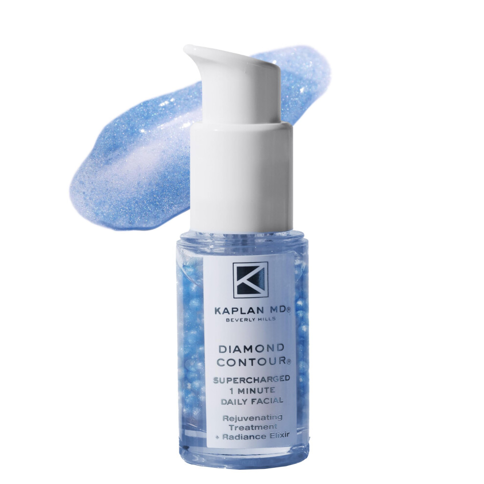 Kaplan Md Diamond Contour Supercharged 1 Minute Daily Facial - Anti-Aging Serum For Face With Exfoliating Crushed Diamonds & Fruit Enzymes - Radi