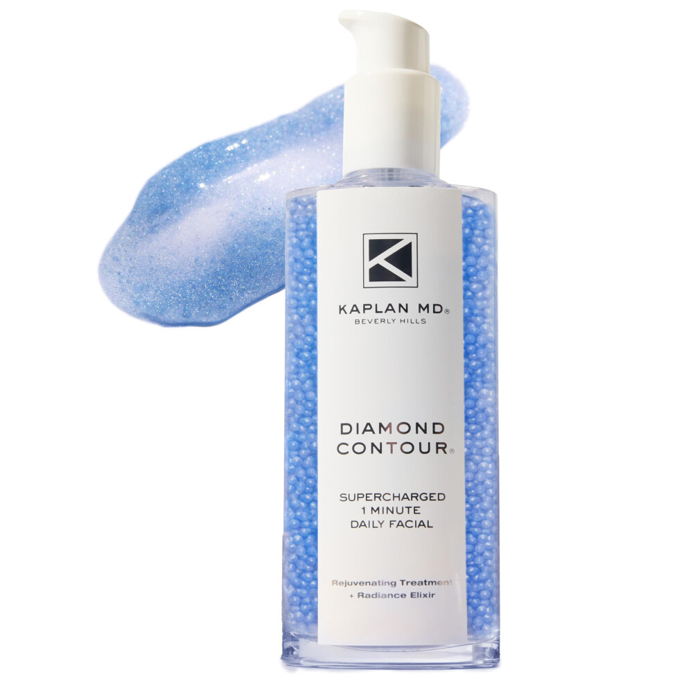Kaplan Md Diamond Contour Supercharged 1 Minute Daily Facial - Anti-Aging Serum For Face With Exfoliating Crushed Diamonds & Fruit Enzymes - Radi