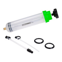 OEMTOOLS 25572 500cc vtskeutsug och pfyllningspump Oljeutsugspump fr bromsolja transmission och servostyrning Dubbel skala och genomskinlig cy