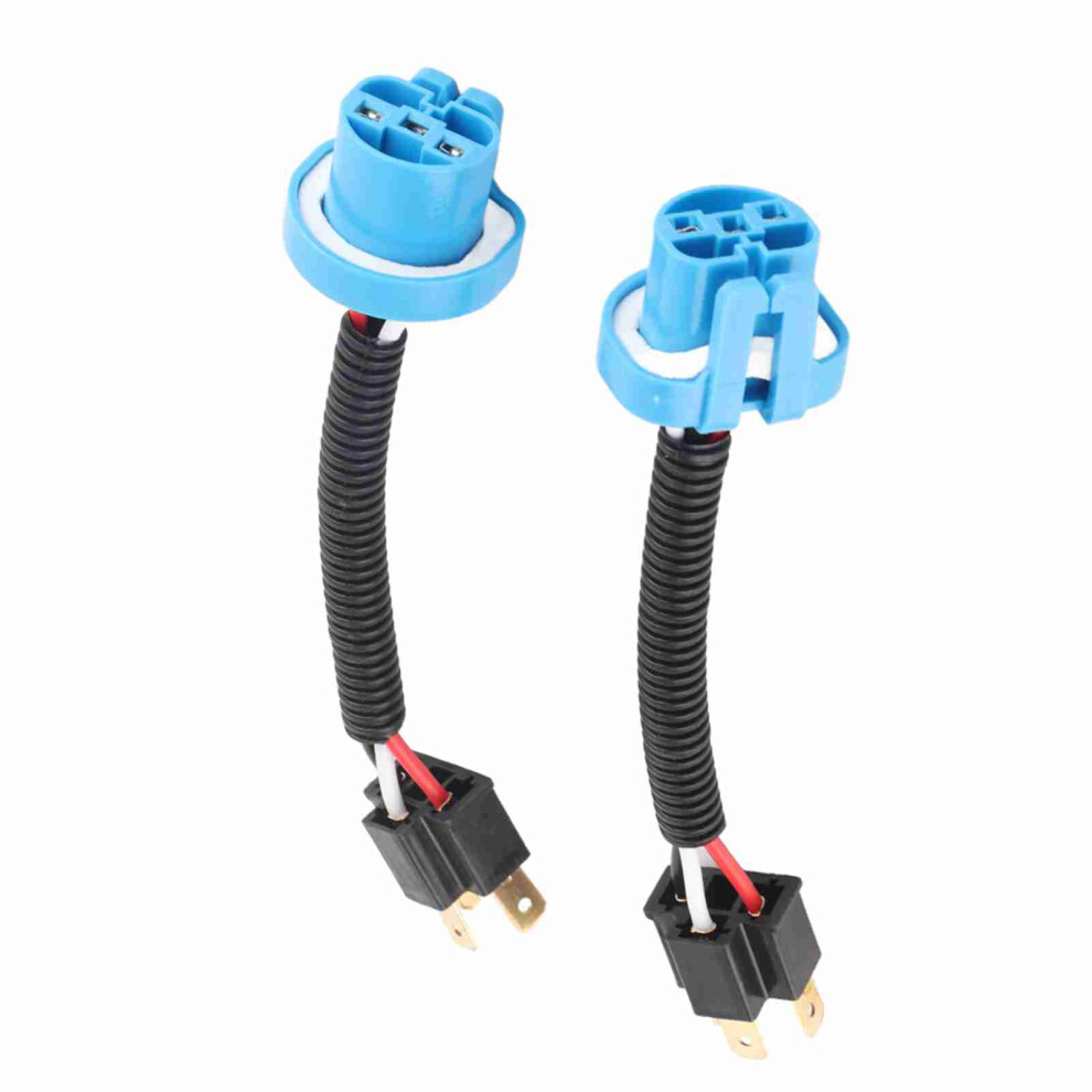 2Pcs 9007 Male To H4 Female Plug Headlight Conversion Cable Wire Connector Adapter 4991324638092
