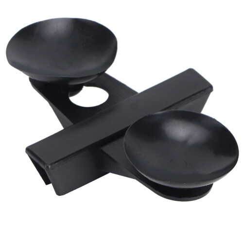 40PCS PVC Aquarium Fish Tank Suction Cup Separating Board Divider Support ClipBlack 2