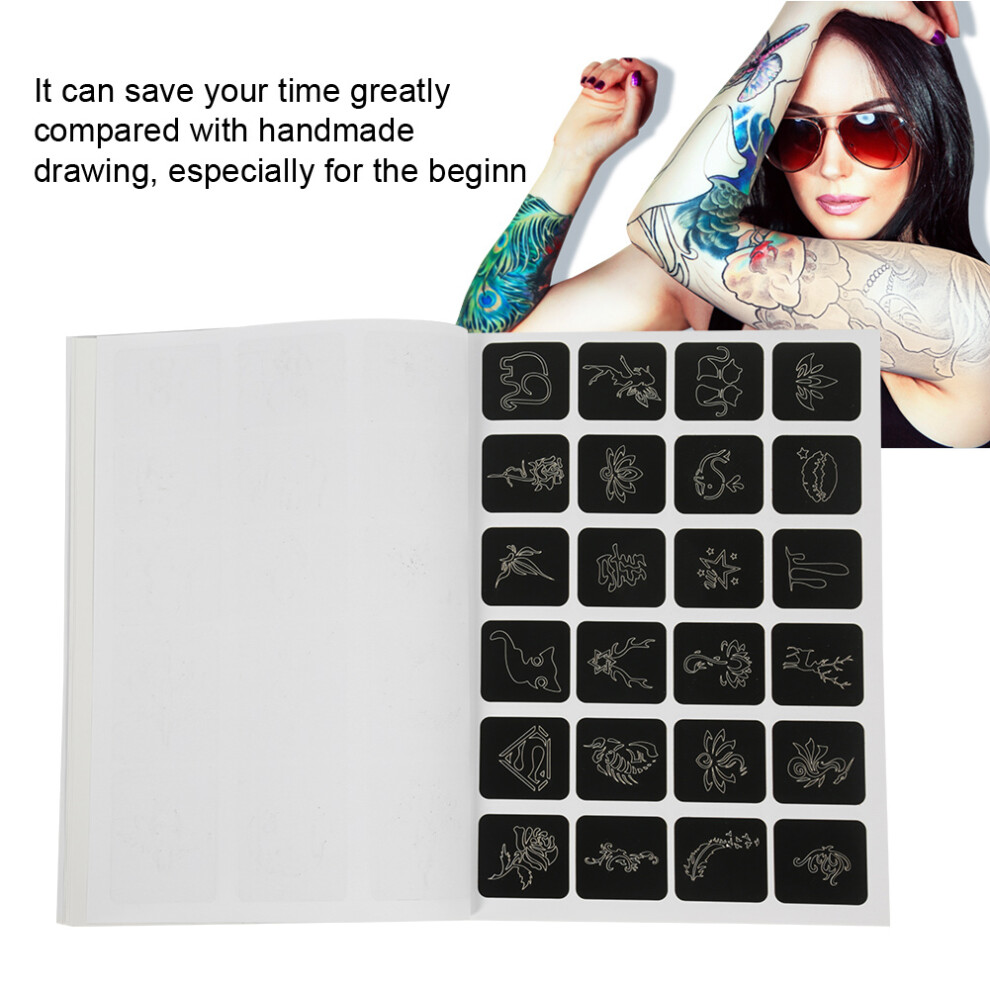 Semi permanent Small Tattoo Stencil 169 Patterns Airbrush Temporary Template