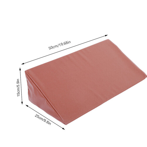 Bed Wedge Pillow Leg Elevation Back Lumbar Support Cushions Waterproof PU Leather Cover 2