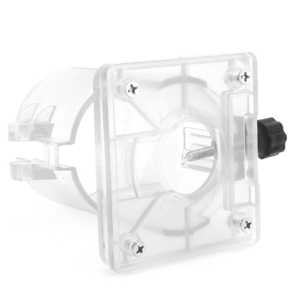 Woodworking Trimmer Router Transparent Plastic Base Power Tool Protective Accessory (Standard) 9431324642194