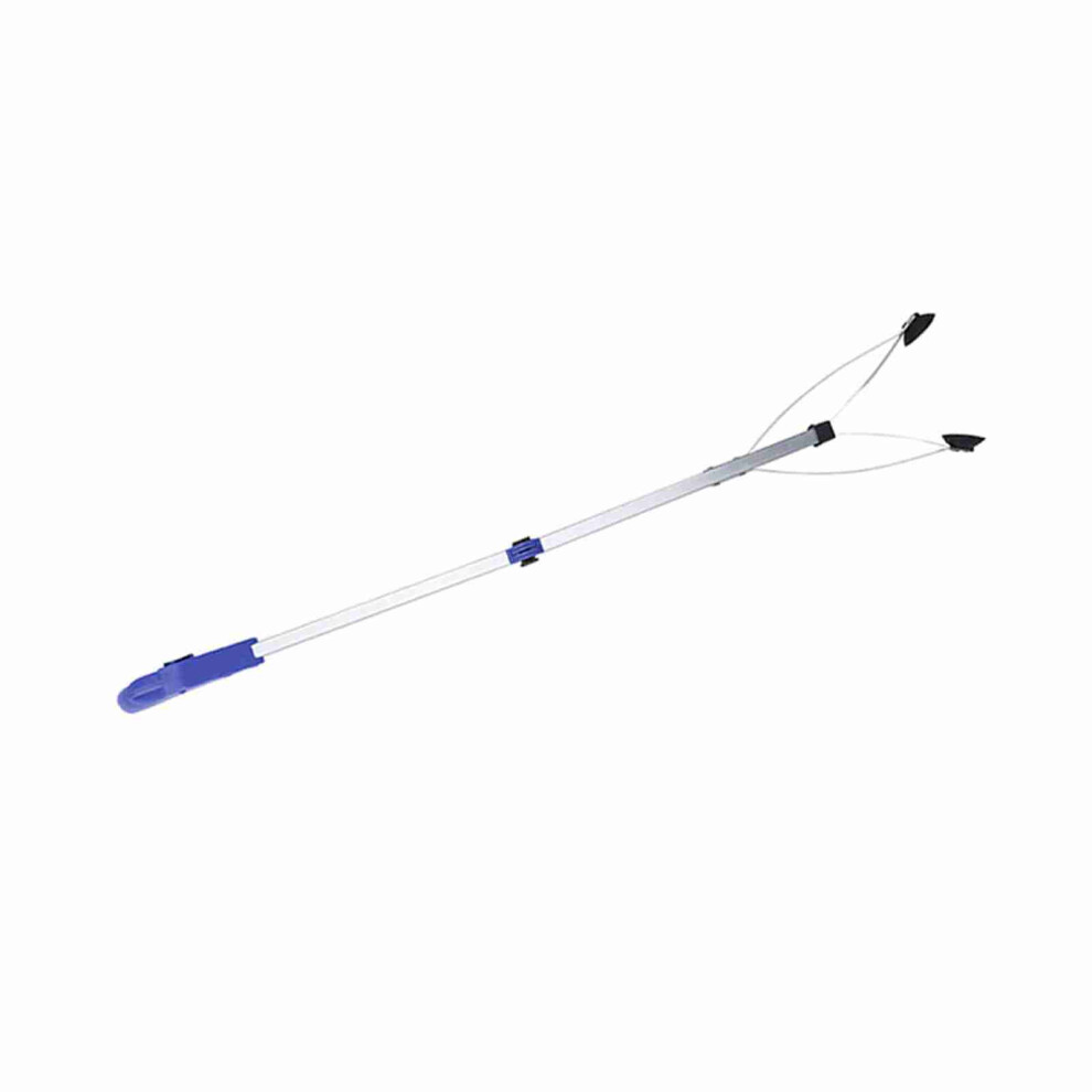 Garbage Picker Folding Trash Grabber for Garden Leaves Waste Pick Up(Blue handle)