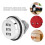 Zinc Alloy 3 Digit Code Combination Cam Coded Lock Password Cabinet Drawers Mechanical Lock 6