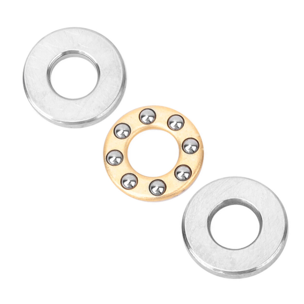 10Pcs Thrust Ball Bearing Miniature High Precision Flat Steel Bearings Set (F2.5-6M 2.5X6x3mm) 4291324644841