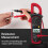 ST201 Automatic Digital Clamp Meter Current Multimeter DC/AC Voltage Diode Tester(Red) 6