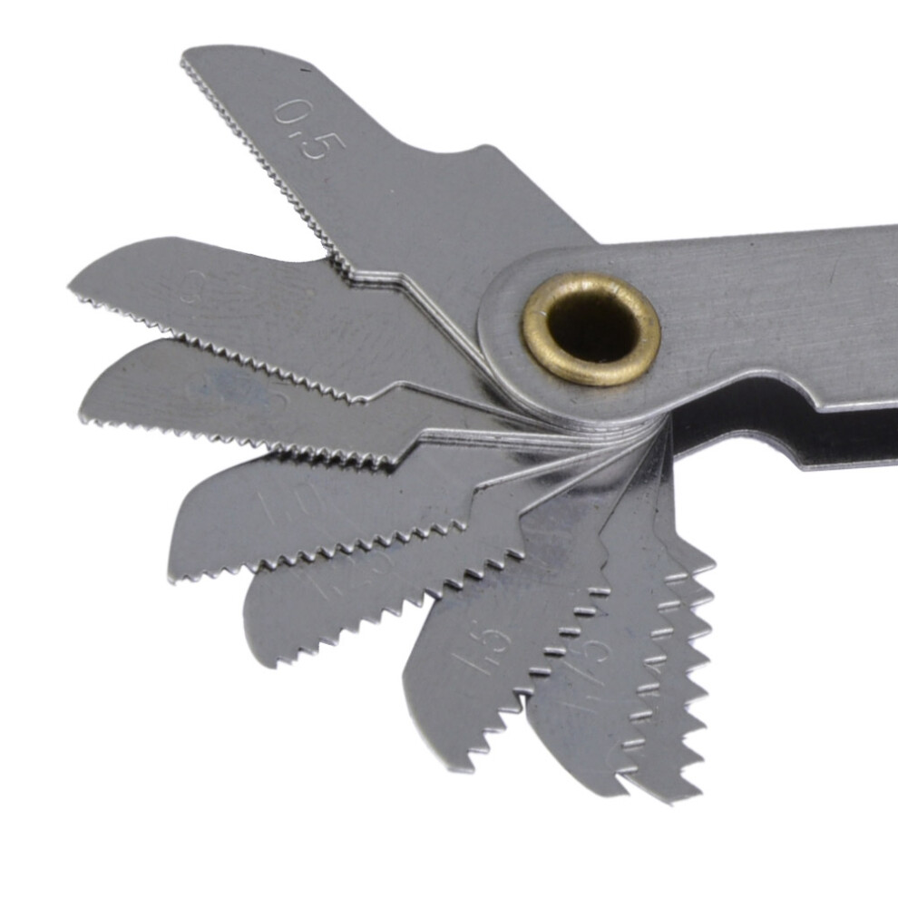 Metric60 Stainless Steel Screw Measuring Thread Pitch Gauge 9401324647390