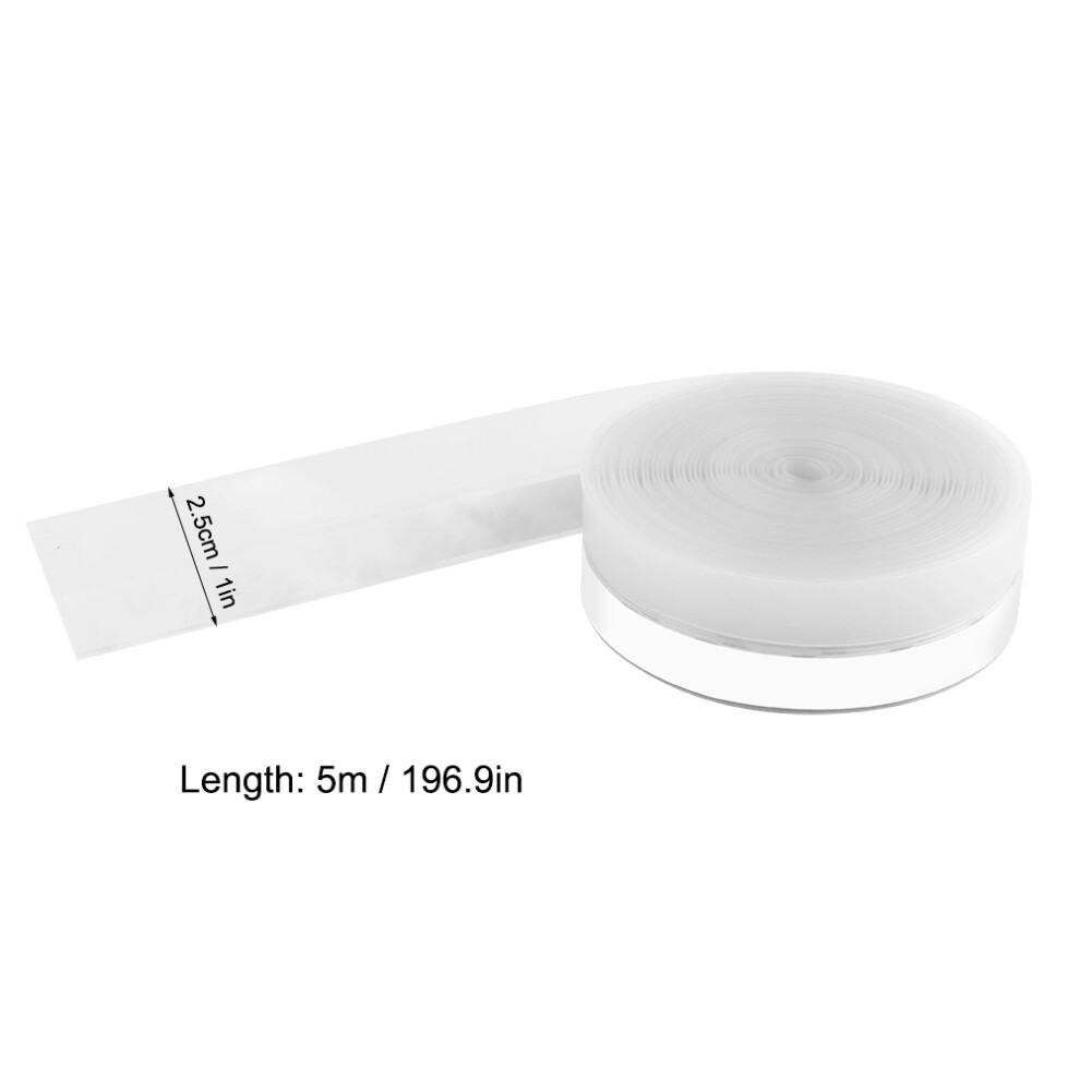 5M Transparent Self Adhesive Door Window Sound Insulation Dust Prevention Sealing Strip (25Mm) 8421324649218