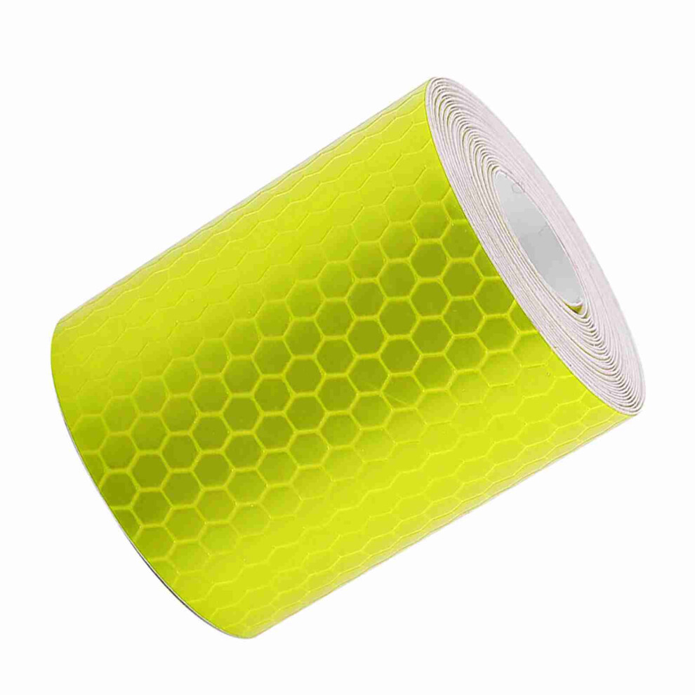 5Cmx3m Safety Adhesive Reflective Tape Roll Sticker For Trailers Cars Bikes Yellow 4691324648663