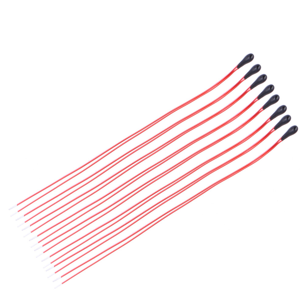10Pcs Mf52b Ntc Thermistor High Sensitivity With 60Mm Enameled Wire10k 7901324651707