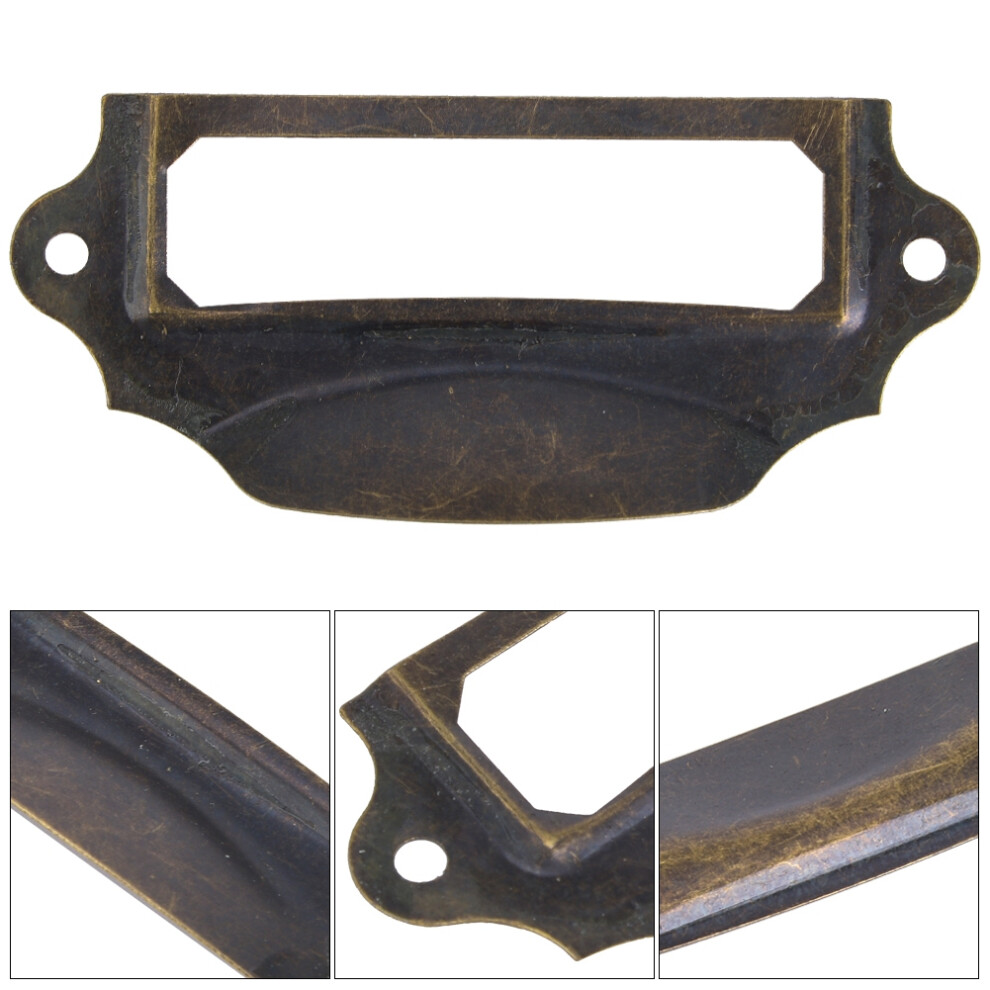 10Pcs Antique Label Pulls Furniture Handles For Jewelry Box Medicine Cabinets 8471324652435