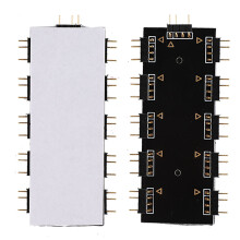 Computer 10-Channel RGB Hub PC MOD Motherboard RGB Fan Extension Cable (5V 3-Pin)