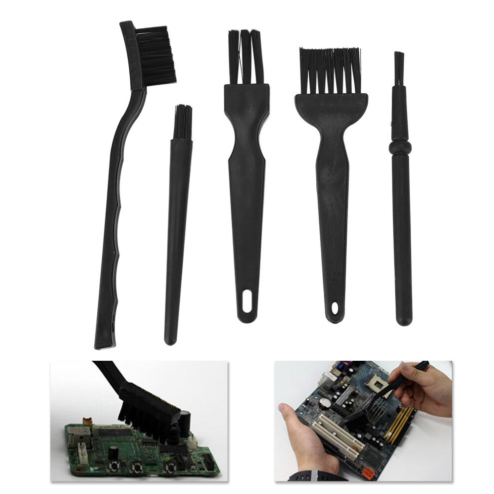 5pcs Portable Anti static Dusting Brush Cleaning Kit For Computer Keyboard Small Space