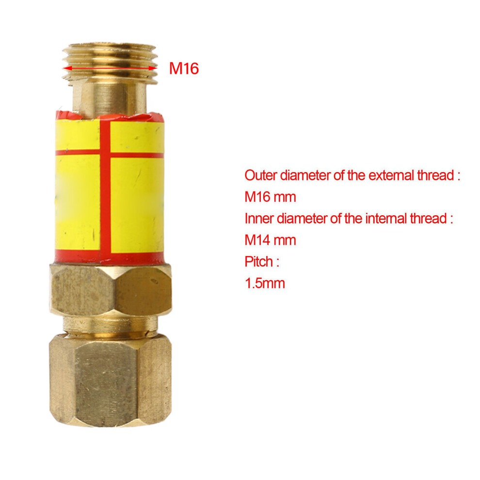 1 Pair Oxygen Acetylene Check Valve Flashback Arrestor Flame Buster M16*1.5 Hf2 4001324655095