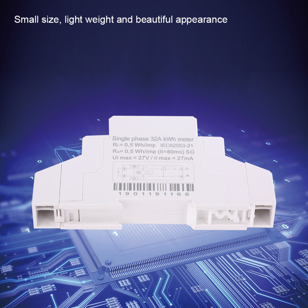 1P Single Phase Din Rail Electricity Power Energy Meter Ddm18s / 3681324656011