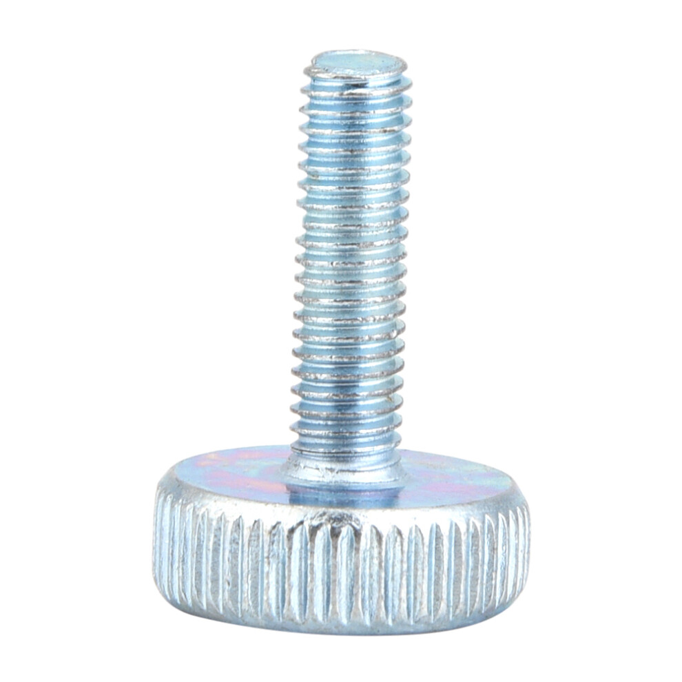 M5 Zinc Plated Carbon Steel Flat Knurled Head Bolts Thumb Screws (M5*20; 5Pcs) 5051324656263