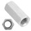 2pcs Zinc Plated Steel M16*50 Long Hex Nut Hexagonal Thread Nut Threaded Fasteners 15