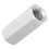 2pcs Zinc Plated Steel M16*50 Long Hex Nut Hexagonal Thread Nut Threaded Fasteners 12