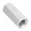 2pcs Zinc Plated Steel M16*50 Long Hex Nut Hexagonal Thread Nut Threaded Fasteners 16